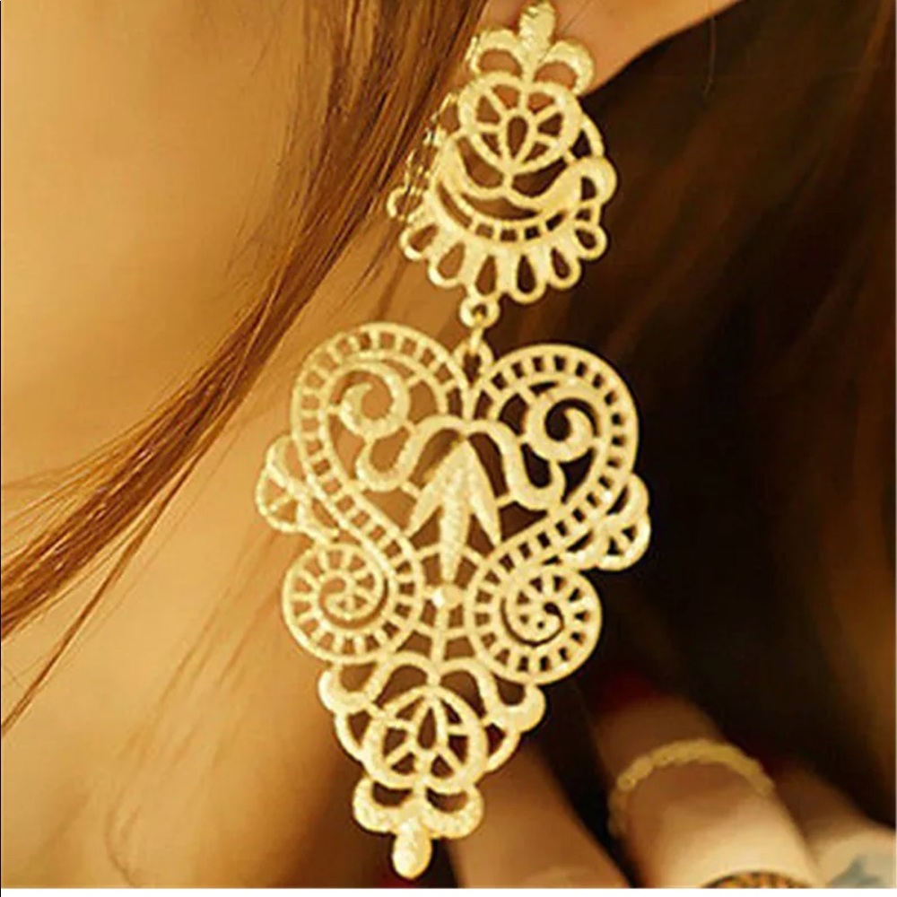High Quality Bohemia Lace Ancient Style Earrings